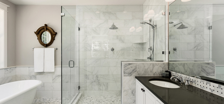 bathroom shower door installation in Moraga